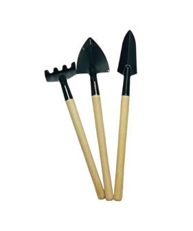 Set of 3 Mini Miniature Garden Tool Kit For Gardening